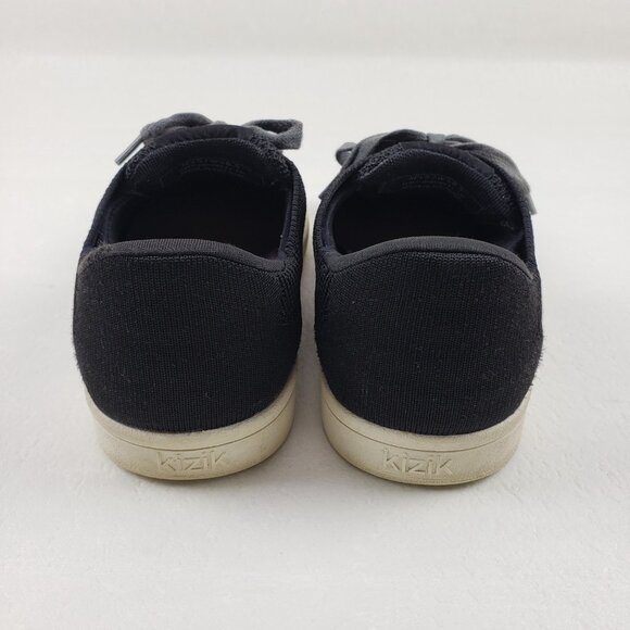 Kizik Irvine Knit Sneaker Women 6.5 Black Hands Free Casual Slip On Lace Up Shoe - Picture 9 of 12